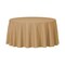Smarty Had A Party 84 Gold Round Disposable Plastic Tablecloths 96 Tablecloths, 96PK 823270-G-CASE - alternate 1